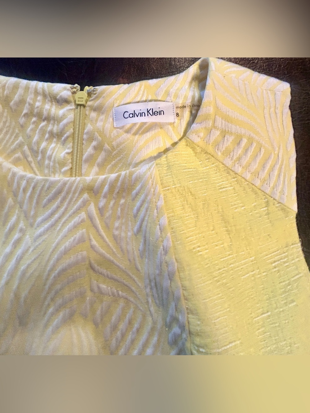 Calvin Klein textured sleeveless sheath dress Size 8 - Picture 11 of 12